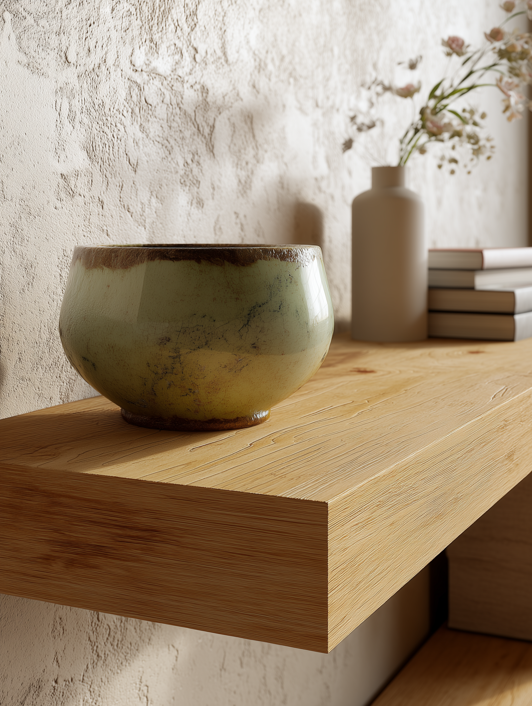 Styled shelf detail — The White Veld