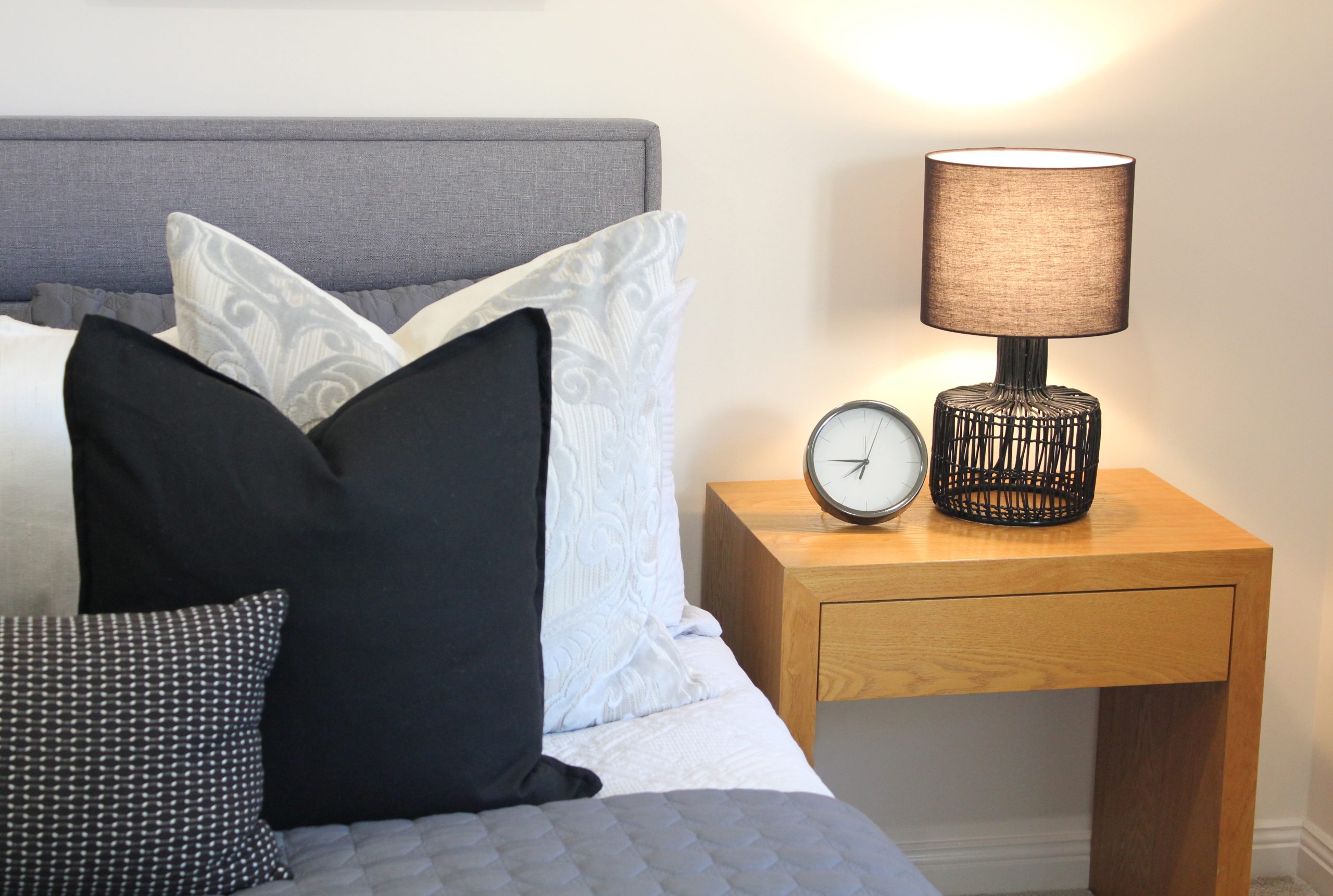 Beautifully staged bedroom